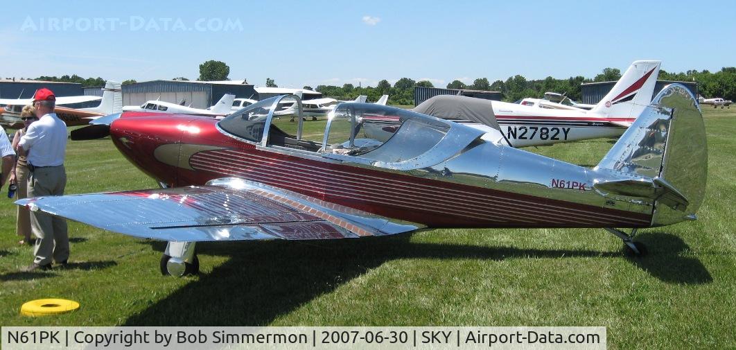 N61PK, 1946 Globe GC-1B Swift C/N 1031, Outstanding Coninental IO-360 powered Super Swifth at the Sandusky, OH fly-in.