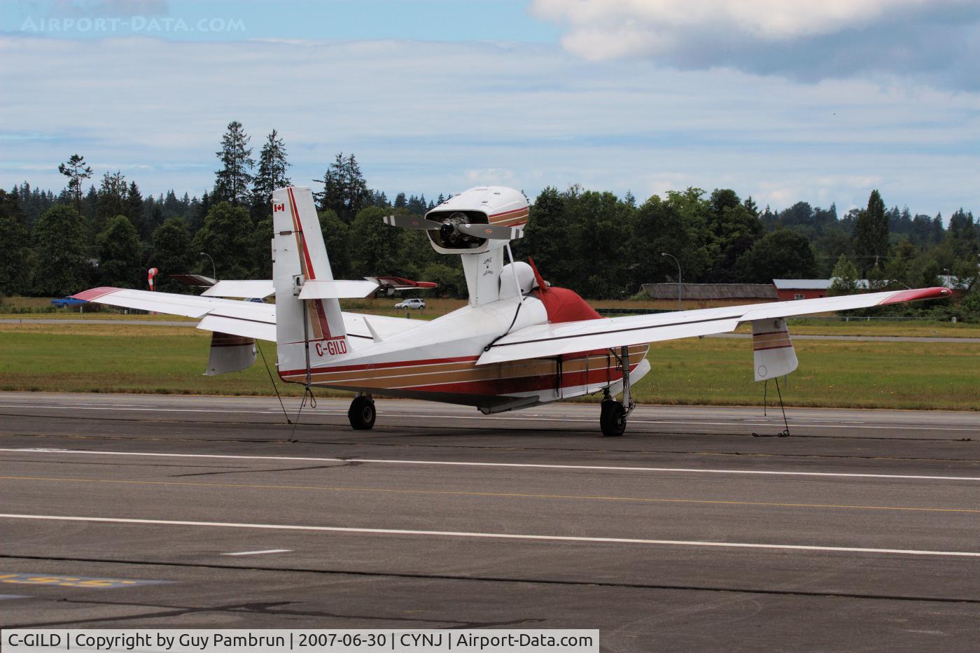 C-GILD, 1977 Lake LA-4-200 Buccaneer C/N 821, Tied down