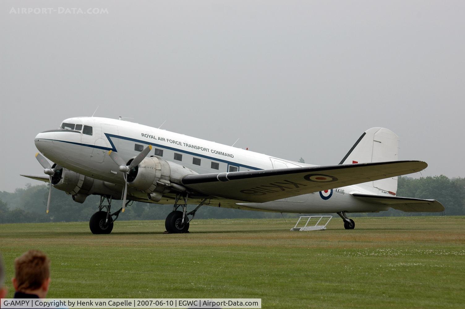 G-AMPY, 1944 Douglas C-47B-15-DK Dakota 4 C/N 26569, Seen during air show at RAF Cosford