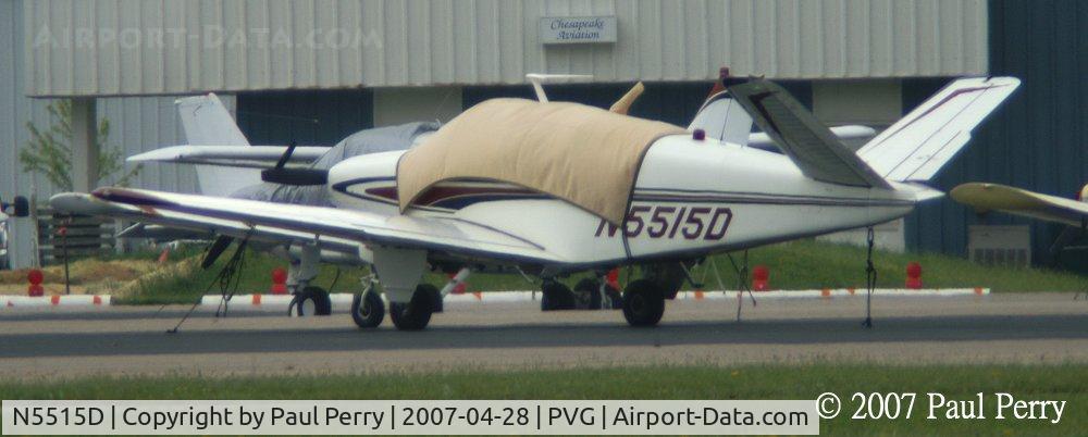 N5515D, 1957 Beech H35 Bonanza C/N D-5073, Not too far from Suffolk, where I usually see her