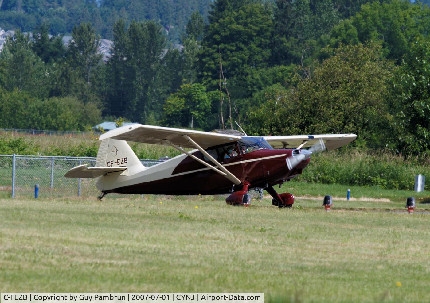 C-FEZB, 1946 Stinson 108-1 Voyager C/N 108-1296, Old reg # retained CF-EZB