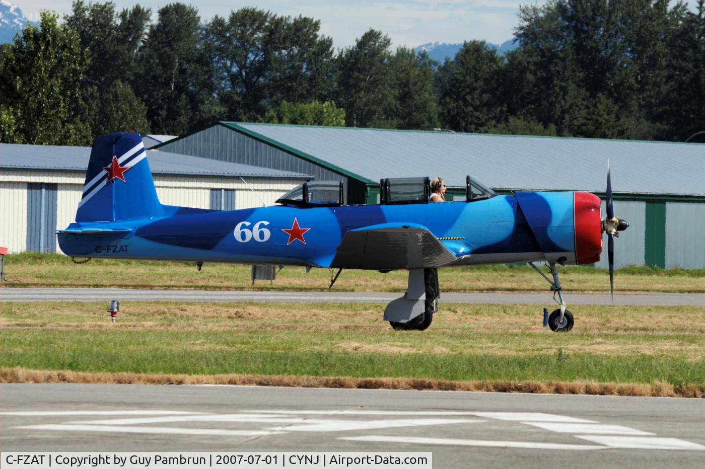 C-FZAT, 1985 Nanchang CJ-6A C/N 4132018, Getting ready to depart