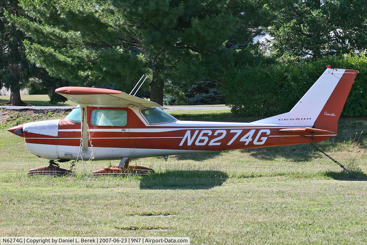 N6274G, 1970 Cessna 150K C/N 15071774, Older 1970 Commuter sits at Farmers Pride.