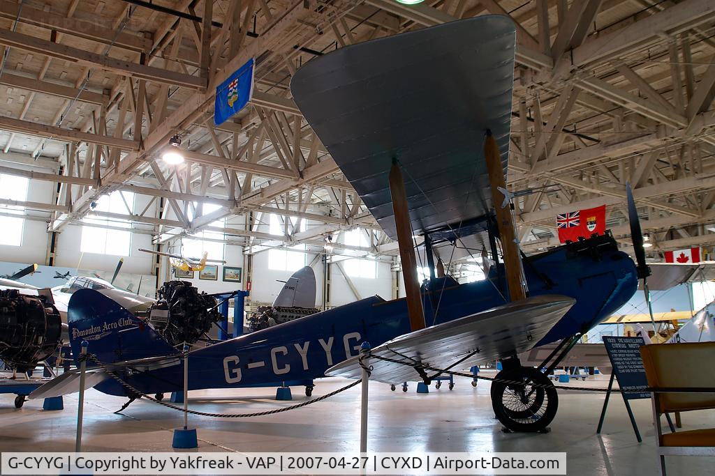 G-CYYG, De Havilland DH-60X Moth C/N 503, Edmonton Aero Club De Havilland Cirrus Moth