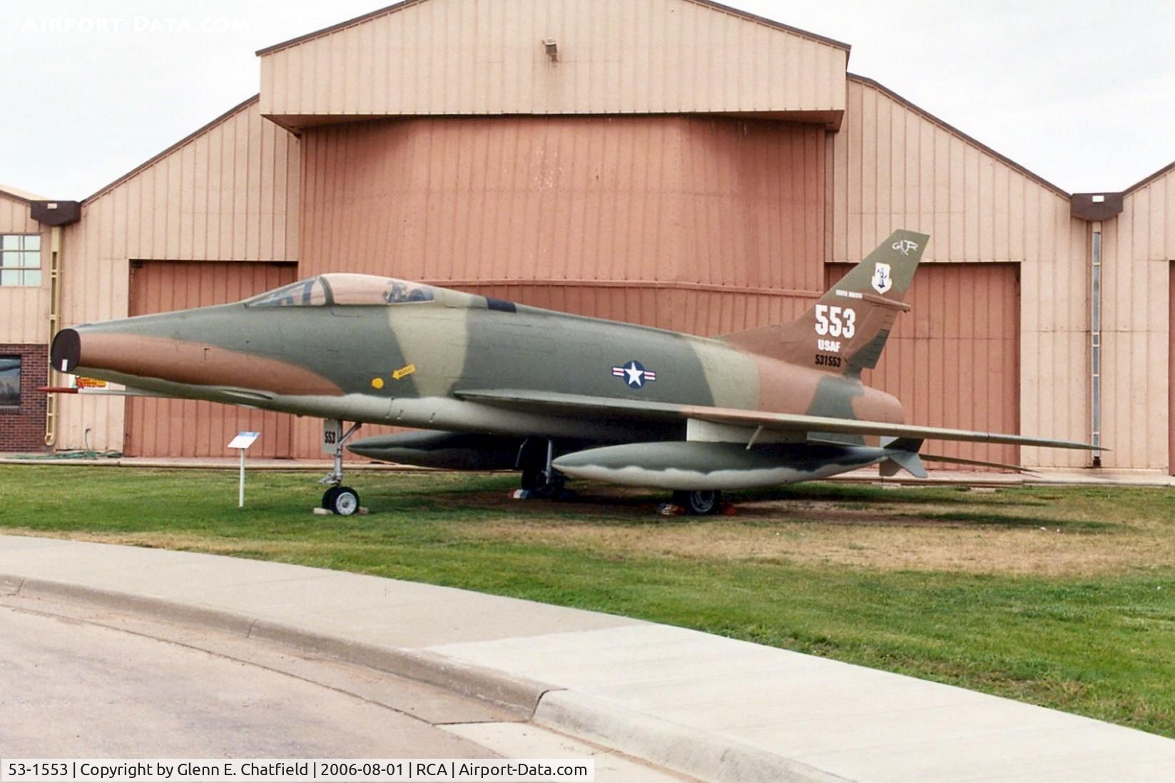53-1553, 1953 North American F-100A Super Sabre C/N 192-48, F-100A at the South Dakota Air & Space Museum