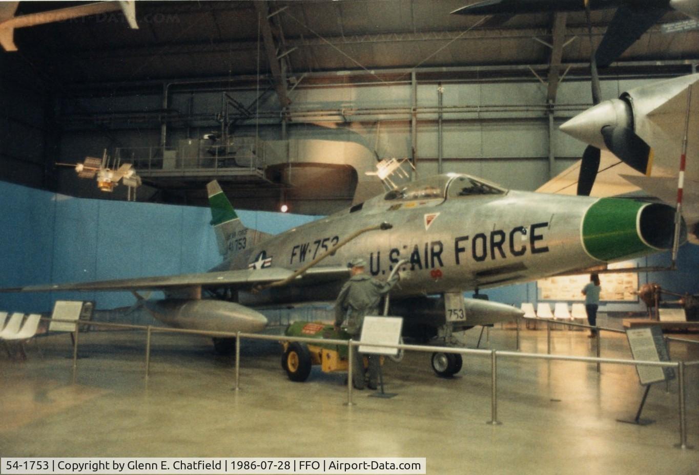 54-1753, 1955 North American F-100C Super Sabre C/N 217-14, F-100C at the National Museum of the U.S. Air Force