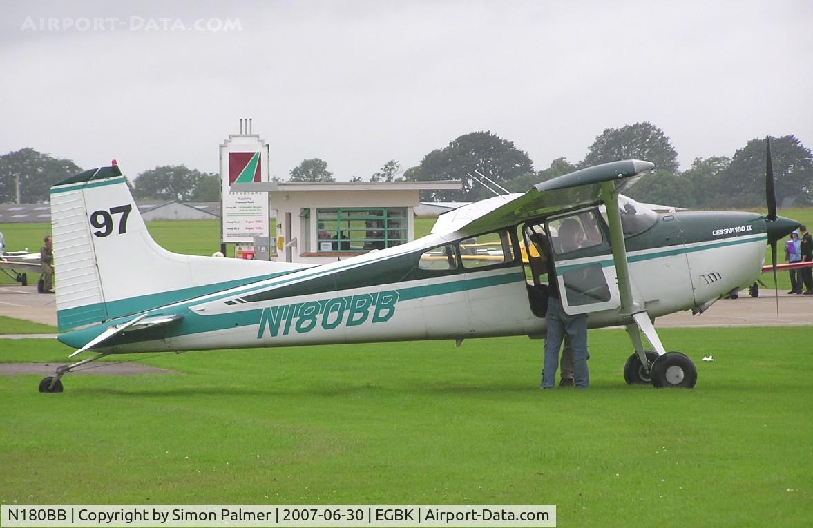 N180BB, 1979 Cessna 180K Skywagon C/N 18053103, Cessna 180 competitor in Air Races at Sywell