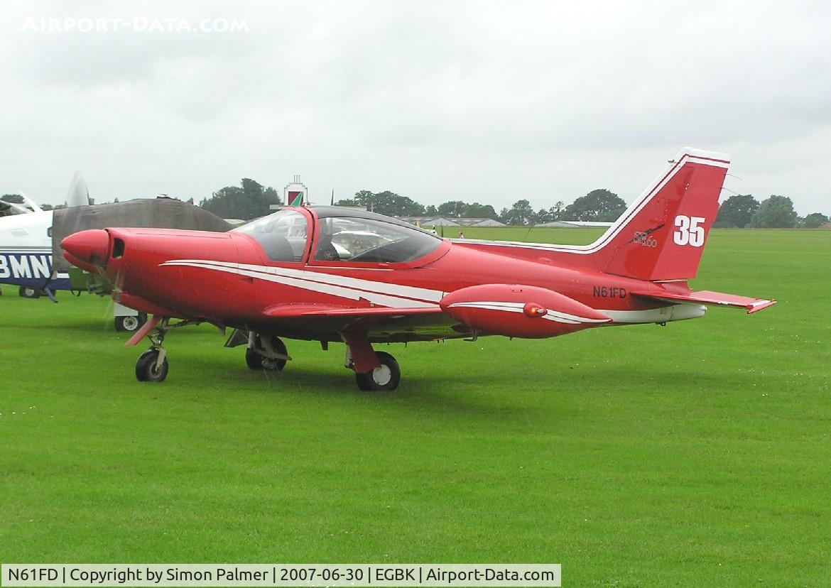 N61FD, 1983 SIAI-Marchetti F-260C C/N 719, SF260 taking part in the Air races at Sywell