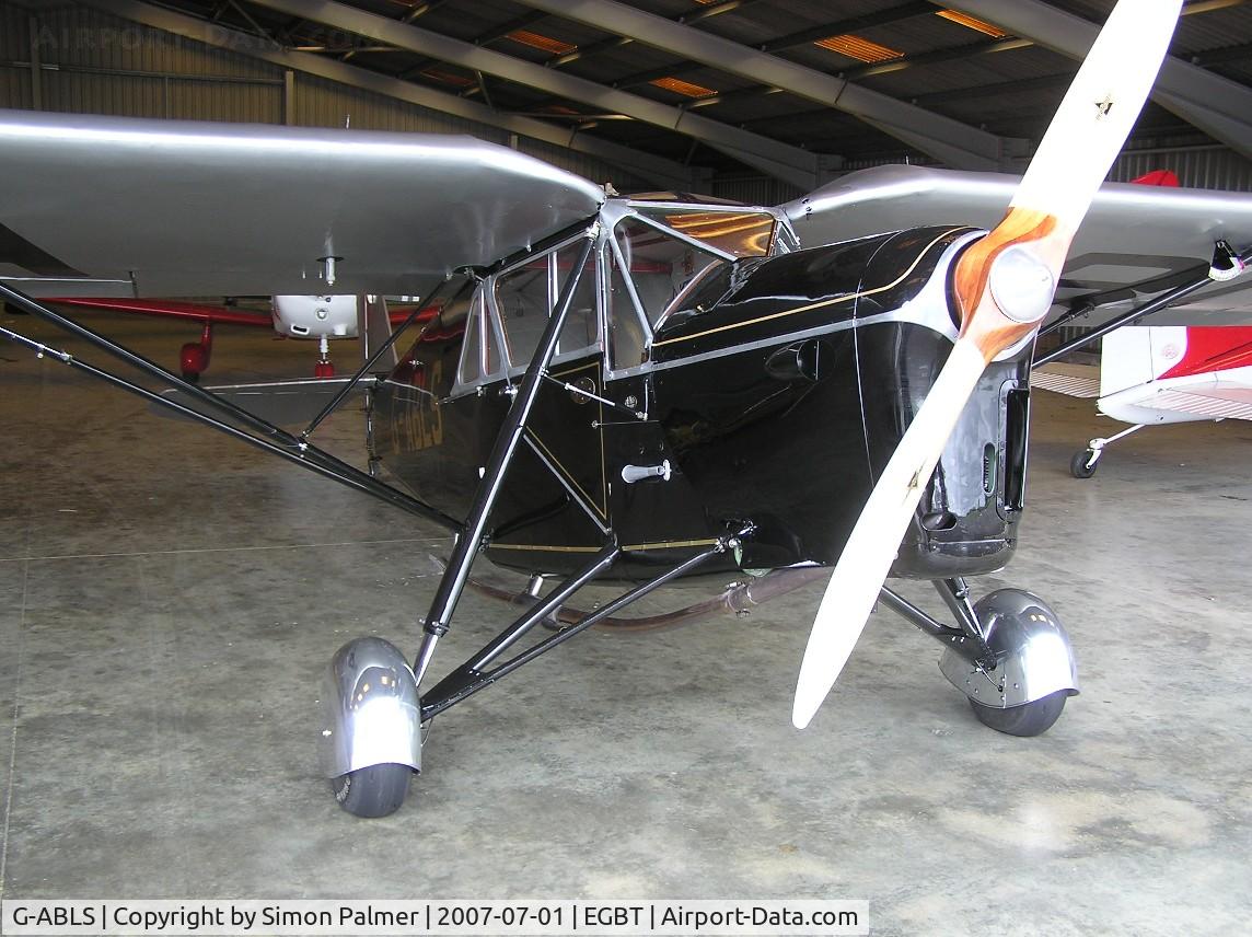 G-ABLS, 1931 De Havilland DH.80A Puss Moth C/N 2164, Puss Moth hangared at Turweston