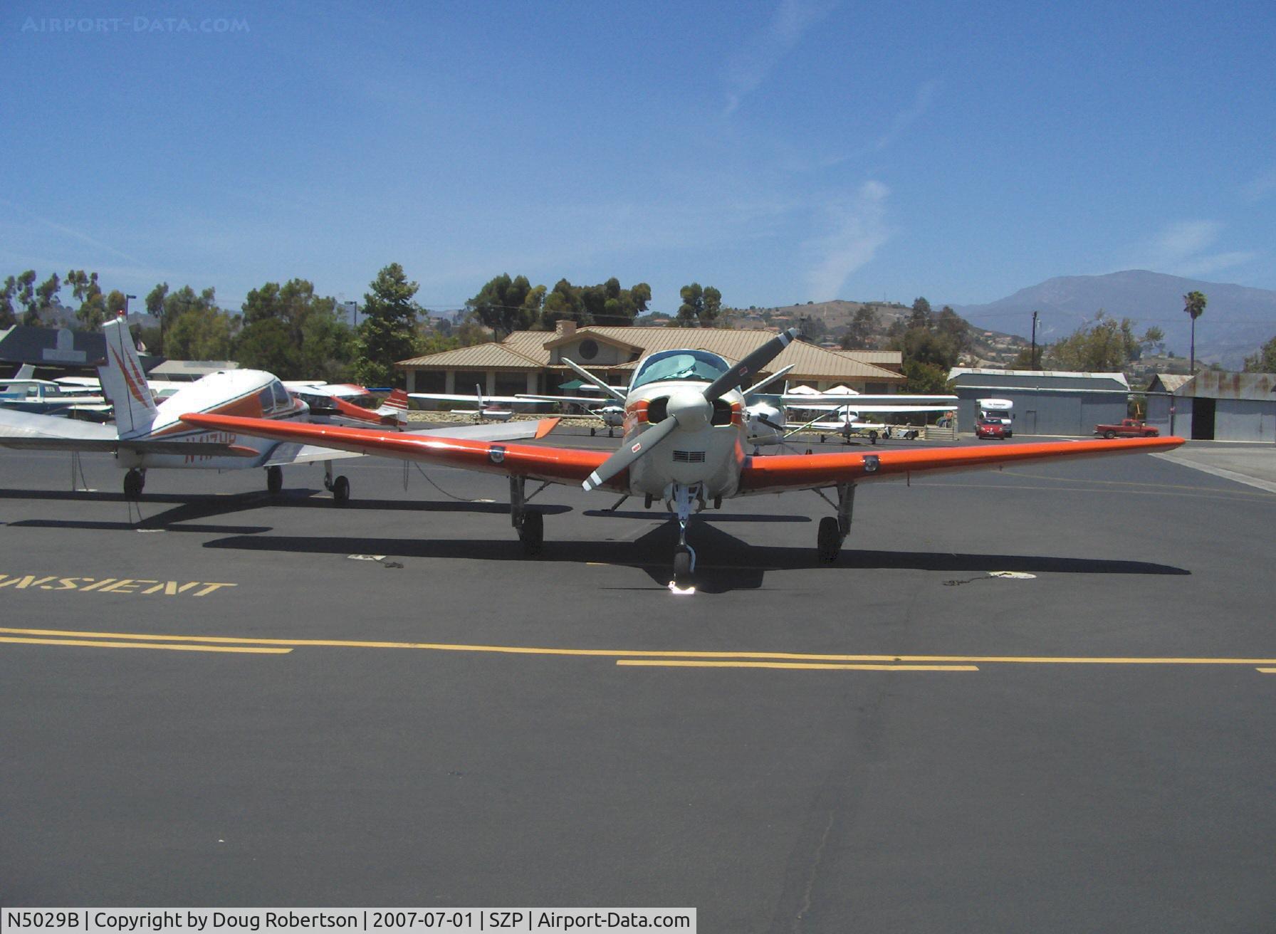 N5029B, 1955 Beech F35 Bonanza C/N D-4296, 1955 Beech F35 BONANZA, Continental E-225-8 225 Hp