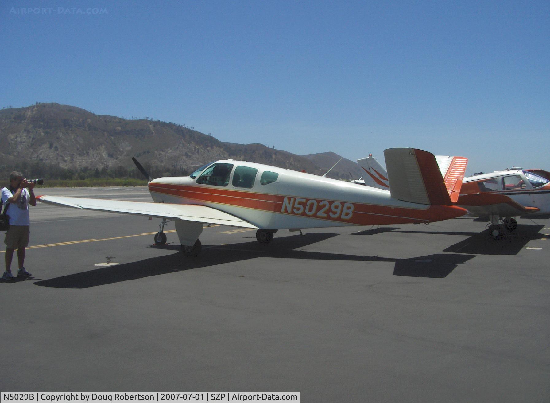N5029B, 1955 Beech F35 Bonanza C/N D-4296, 1955 Beech F35 BONANZA, Continental E-225-8 225 Hp