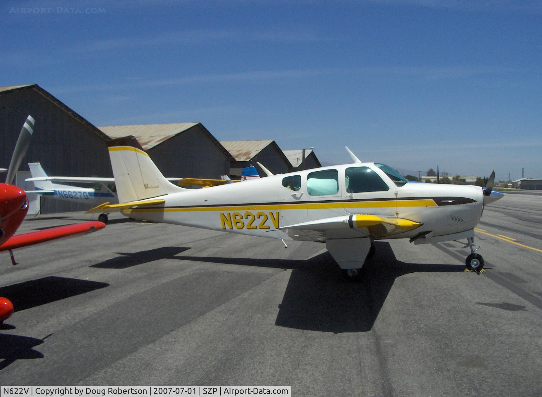 N622V, 1960 Beech 35-33 Debonair C/N CD-45, 1960 Beech 35-33 DEBONAIR, Continental IO-470-J 225 Hp, CS prop