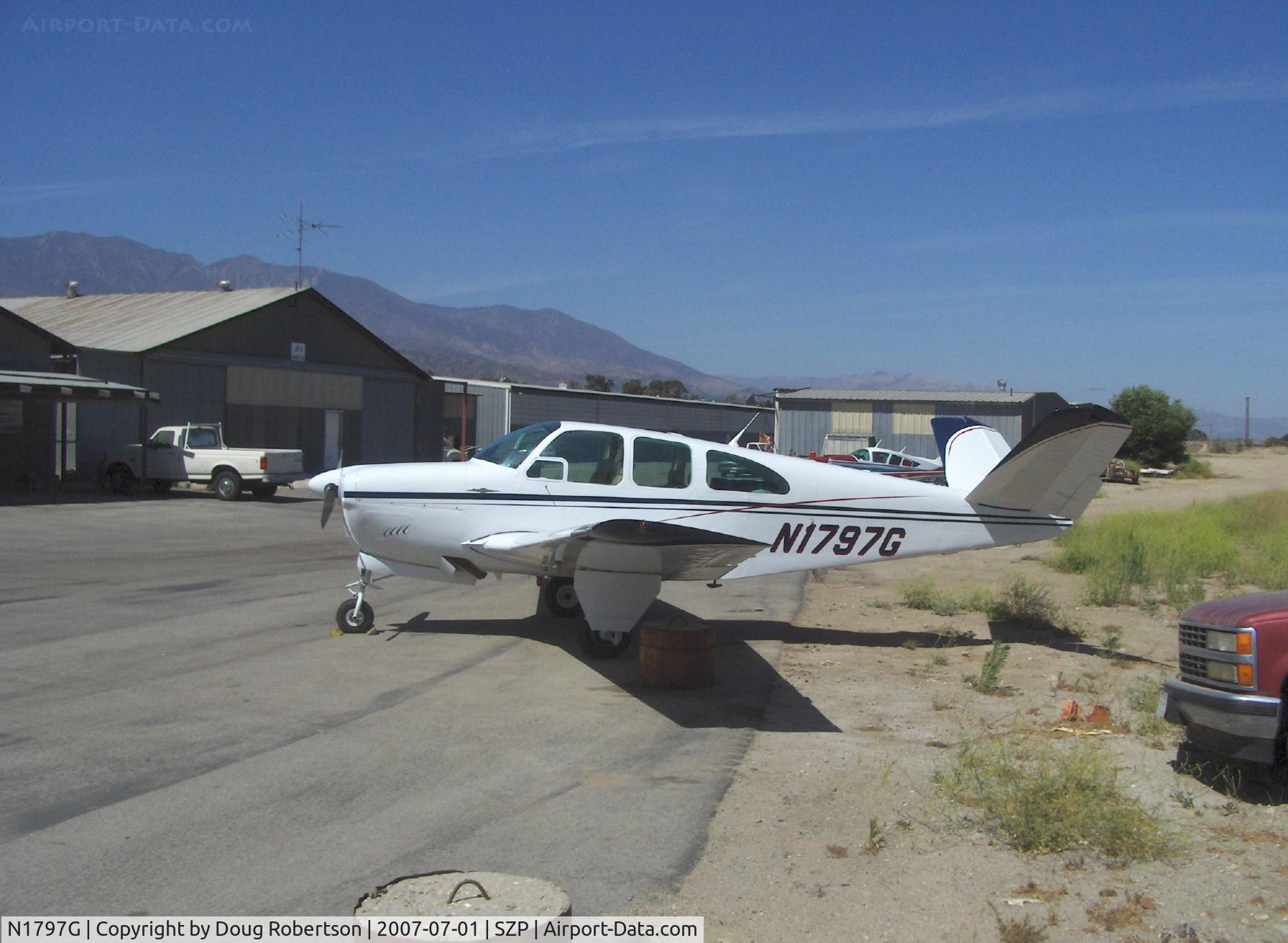 N1797G, 1962 Beech P35 Bonanza C/N D-6975, 1962 Beech P35 BONANZA, Continental IO-470-N 260 Hp