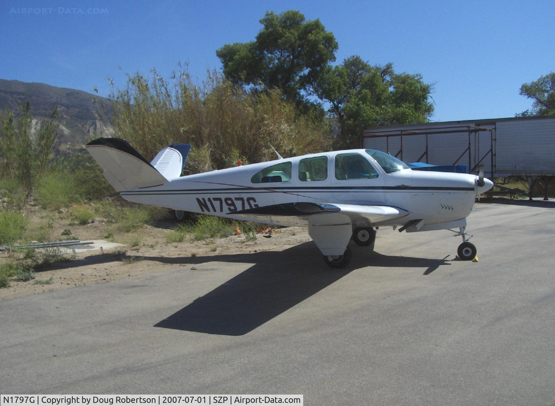 N1797G, 1962 Beech P35 Bonanza C/N D-6975, 1962 Beech P35 BONANZA, Continental IO-470-N 260 Hp