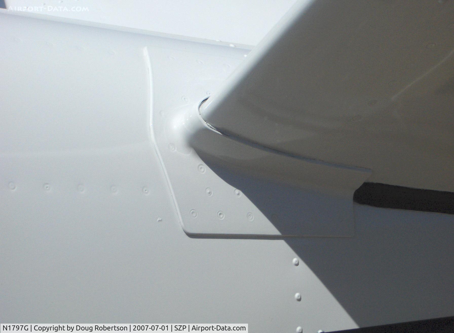 N1797G, 1962 Beech P35 Bonanza C/N D-6975, 1962 Beech P35 BONANZA, Continental IO-470-N 260 Hp, tailplane cuff mod