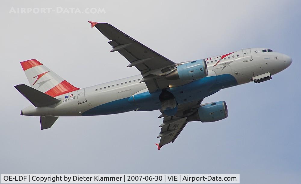 OE-LDF, 2005 Airbus A319-112 C/N 2547, Austrian A319-112 on finale RWY34