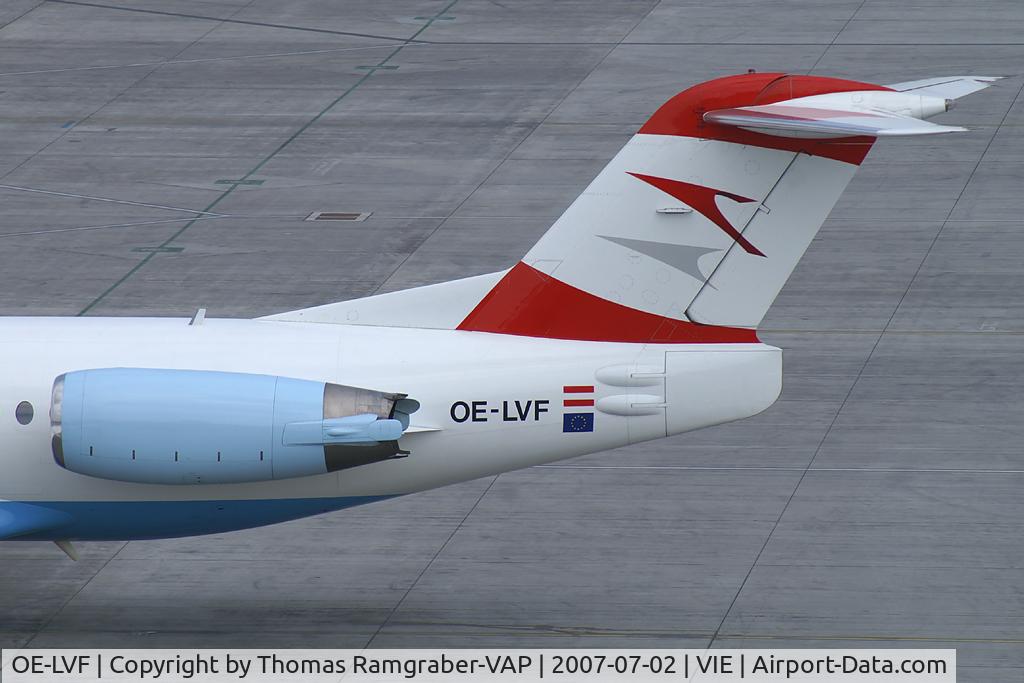 OE-LVF, 1993 Fokker 100 (F-28-0100) C/N 11483, Austrian Arrows Fokker 100