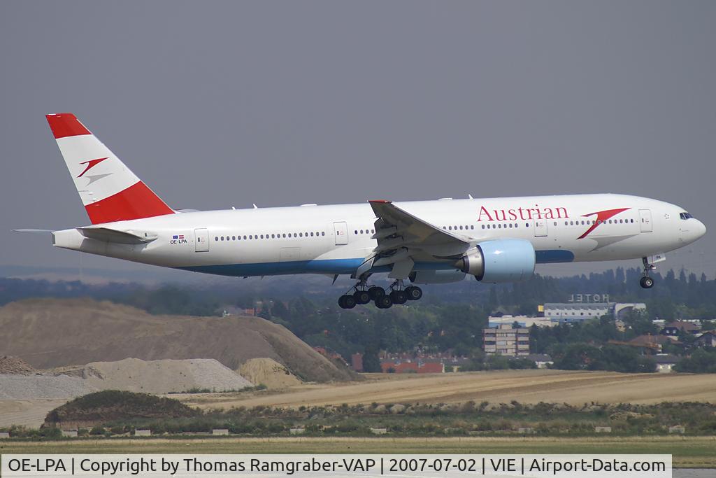 OE-LPA, 1997 Boeing 777-2Z9/ER C/N 28698, Austrian Airlines Boeing 777-200