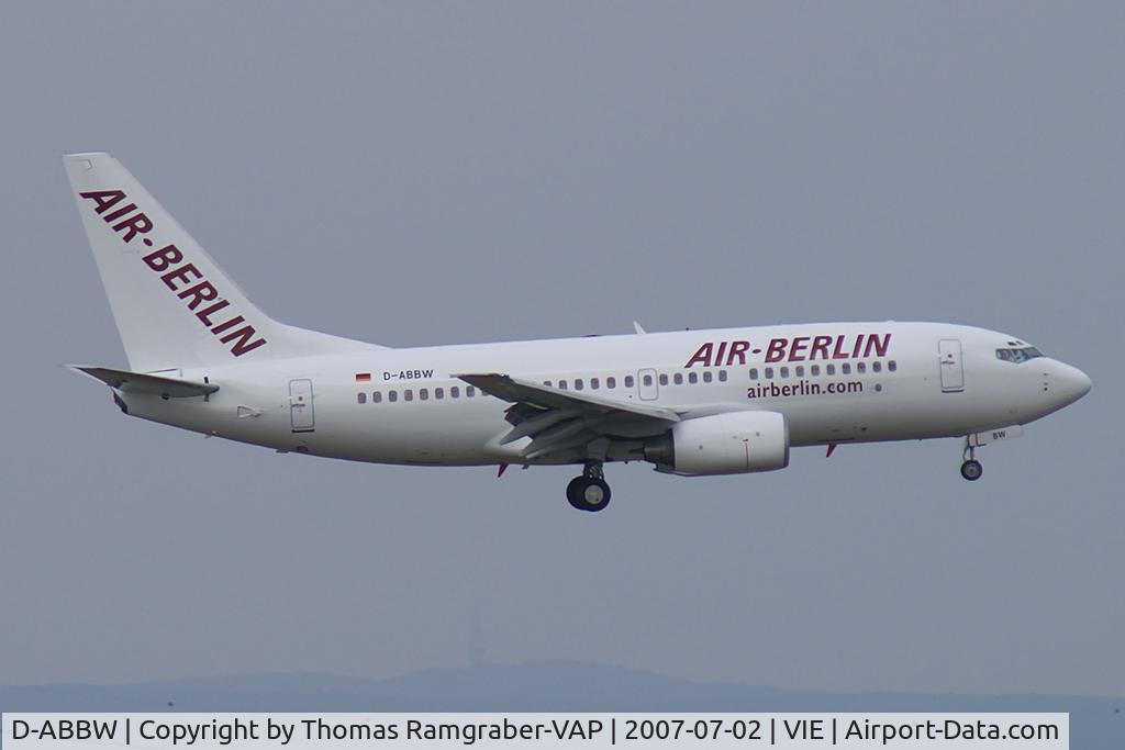 D-ABBW, 2002 Boeing 737-76Q C/N 30642, Air Berlin Boeing 737-700