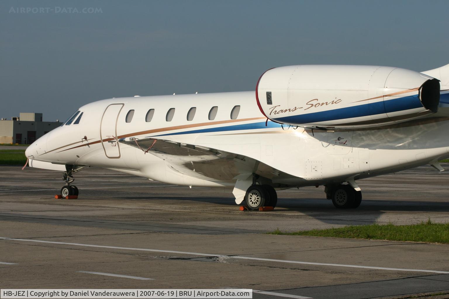 HB-JEZ, 2002 Cessna 750 Citation X Citation X C/N 750-0179, on ABELAG apron
