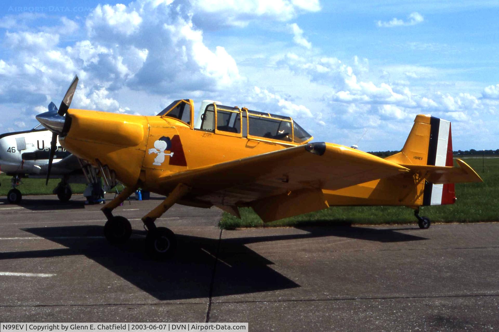 N99EV, 1962 Nord 3202 Master C/N 82, At the Quad Cities Air Show - It's a knuckle-dragger