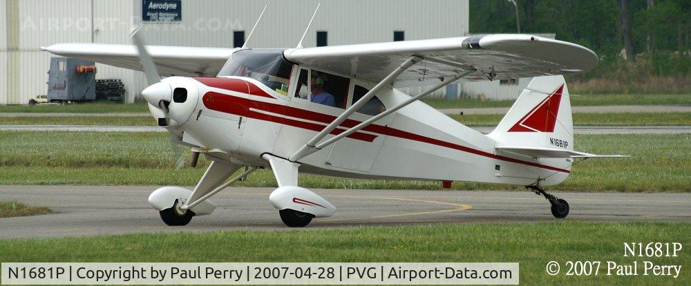 N1681P, 1954 Piper PA-22 C/N 22-2467, Making her way to the fuel ramp