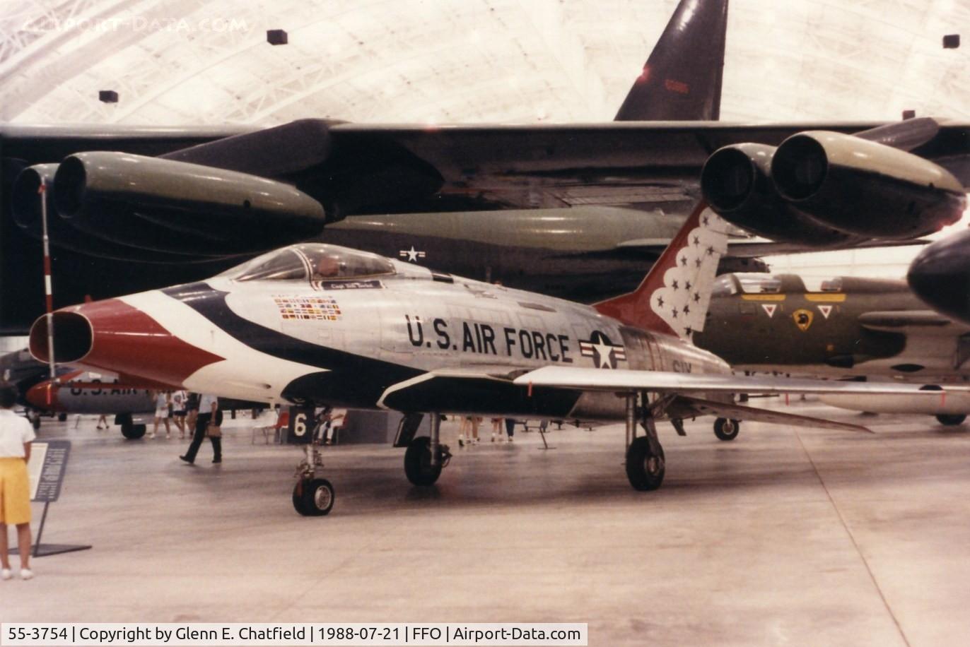 55-3754, 1956 North American F-100D Super Sabre C/N 223-436, F-100D at the National Museum of the U.S. Air Force