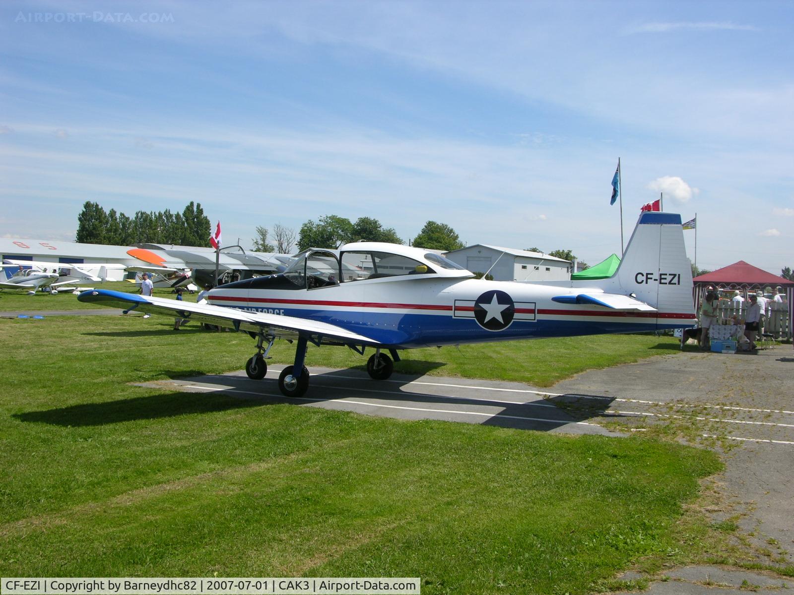 CF-EZI, 1946 North American Navion (NA-145) C/N NAV-4-399, New paint job on an old aircraft