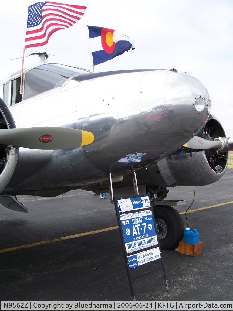 N9562Z, 1951 Beech C-45H Expeditor C/N AF-12, Front ID display