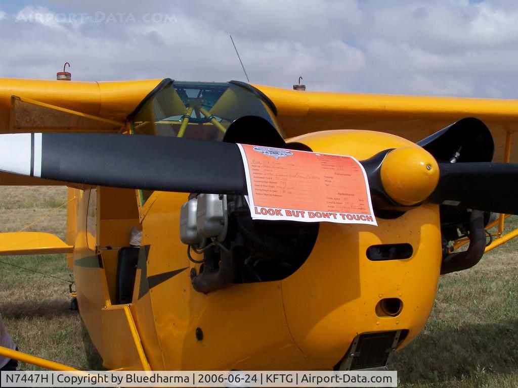 N7447H, 1946 Piper J3C-65 Cub Cub C/N 20712, Front Detail