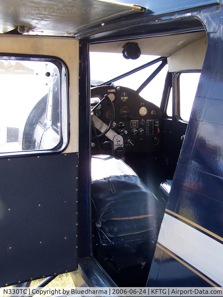 N330TC, 1937 Waco ZKS-6 C/N 4524, Old Bar-B-Q Cockpit View