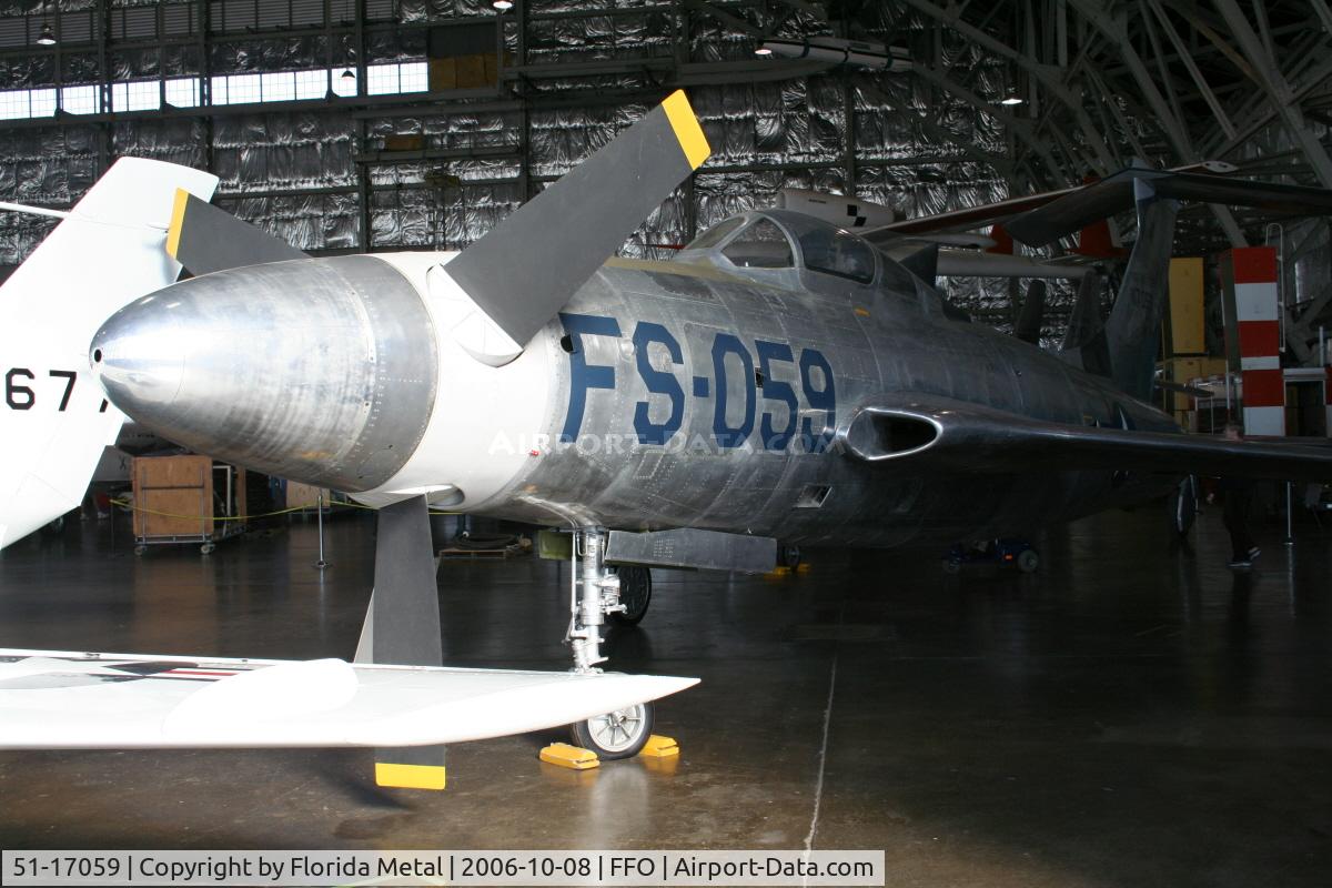 51-17059, 1955 Republic XF-84H Thunderstreak C/N 369, XF-84H