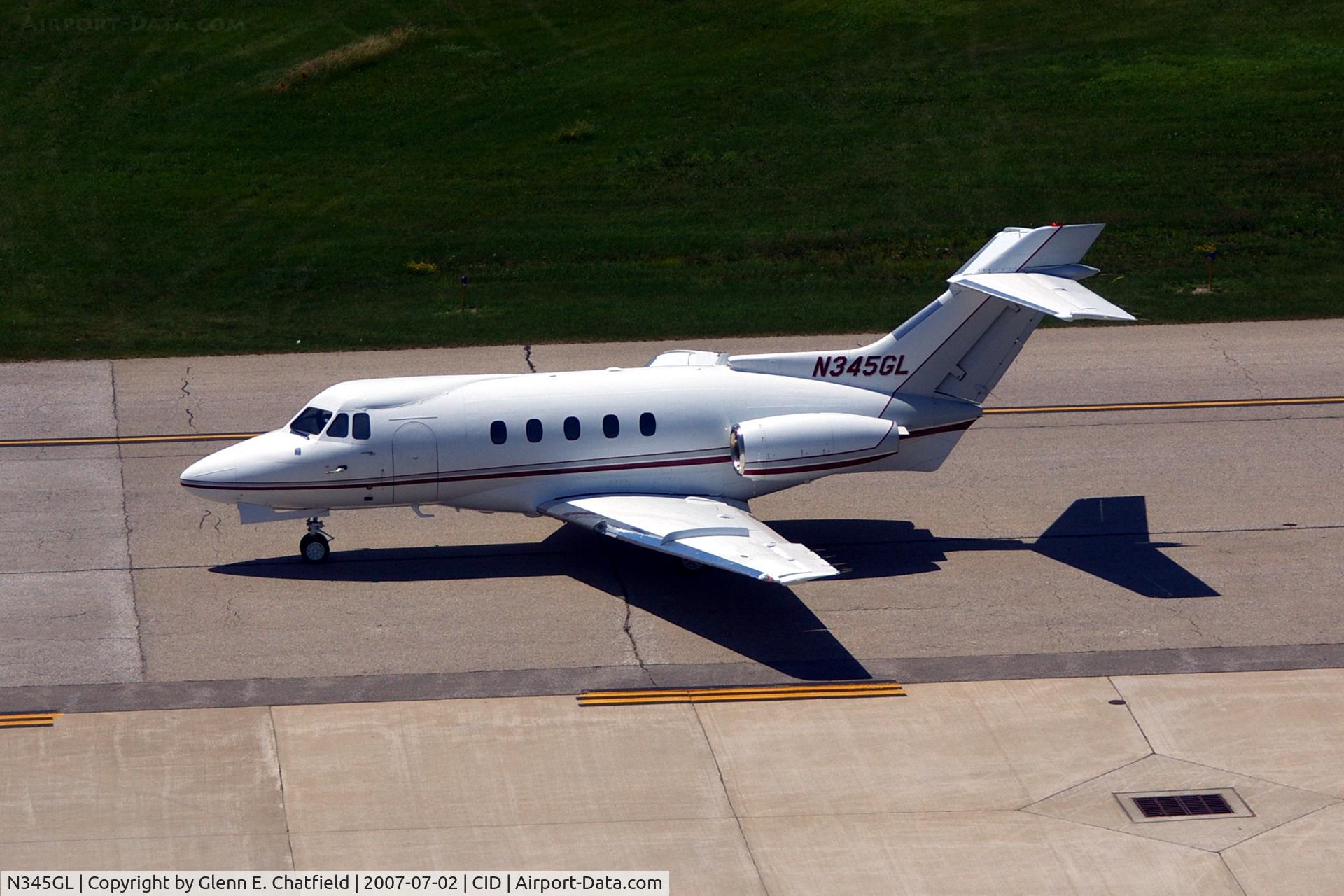 N345GL, Hawker Siddeley BH.125-400A C/N NA753, Taxiing out for departure.
