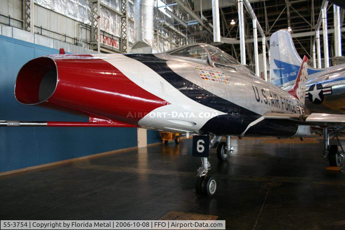 55-3754, 1956 North American F-100D Super Sabre C/N 223-436, F-100