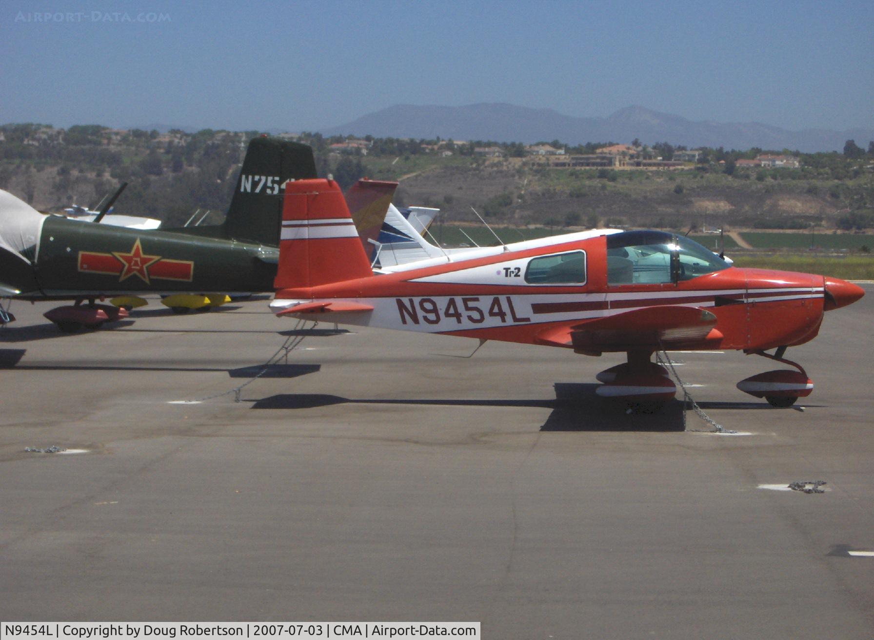 N9454L, 1971 American Aviation AA-1A Trainer C/N AA1A-0254, 1971 American AA-1A TR-2, Lycoming O-235 108 Hp