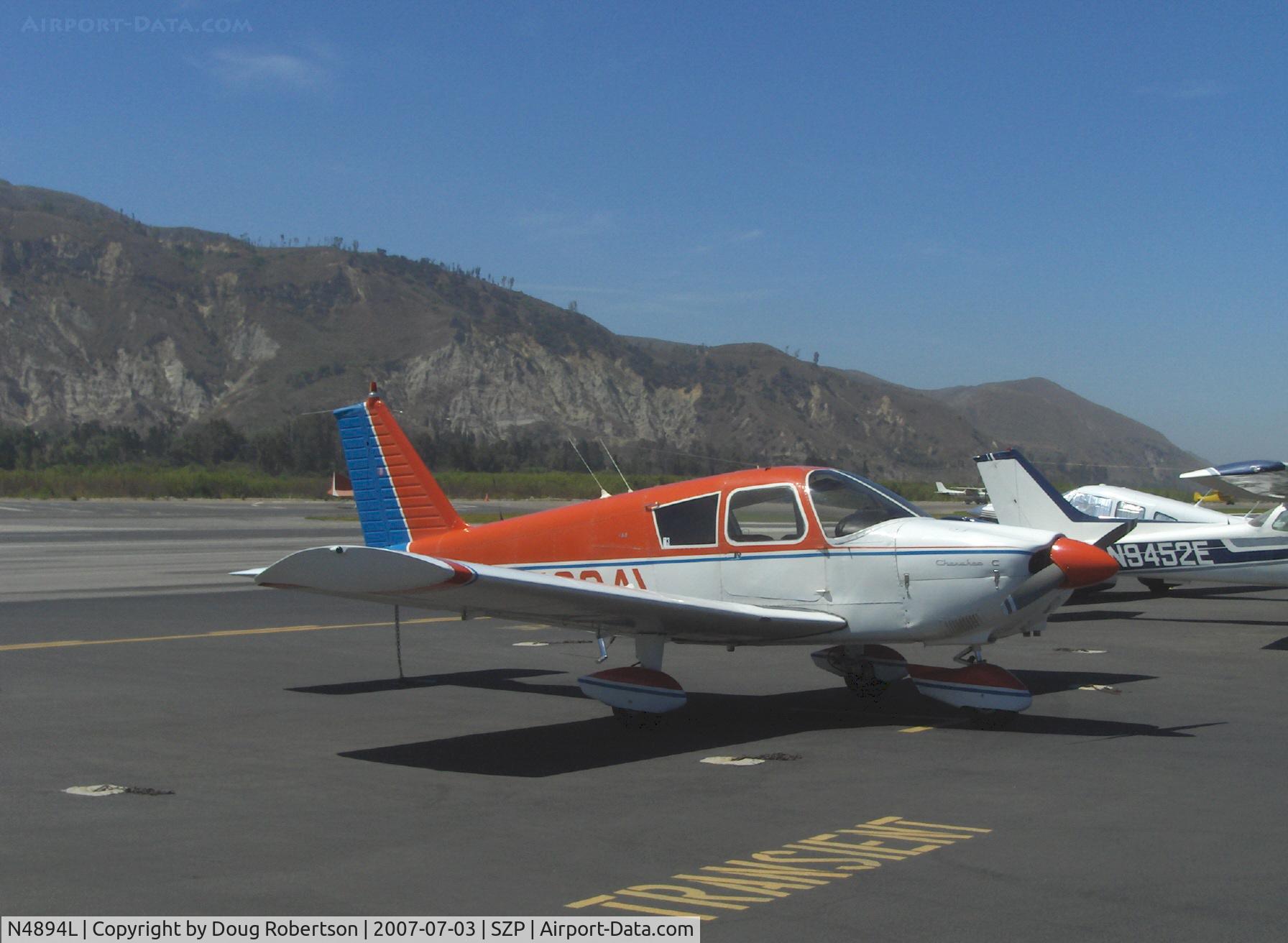 N4894L, 1967 Piper PA-28-180 C/N 28-4261, 1967 Piper PA-28-180 CHEROKEE, Lycoming O&VO-360 180 Hp