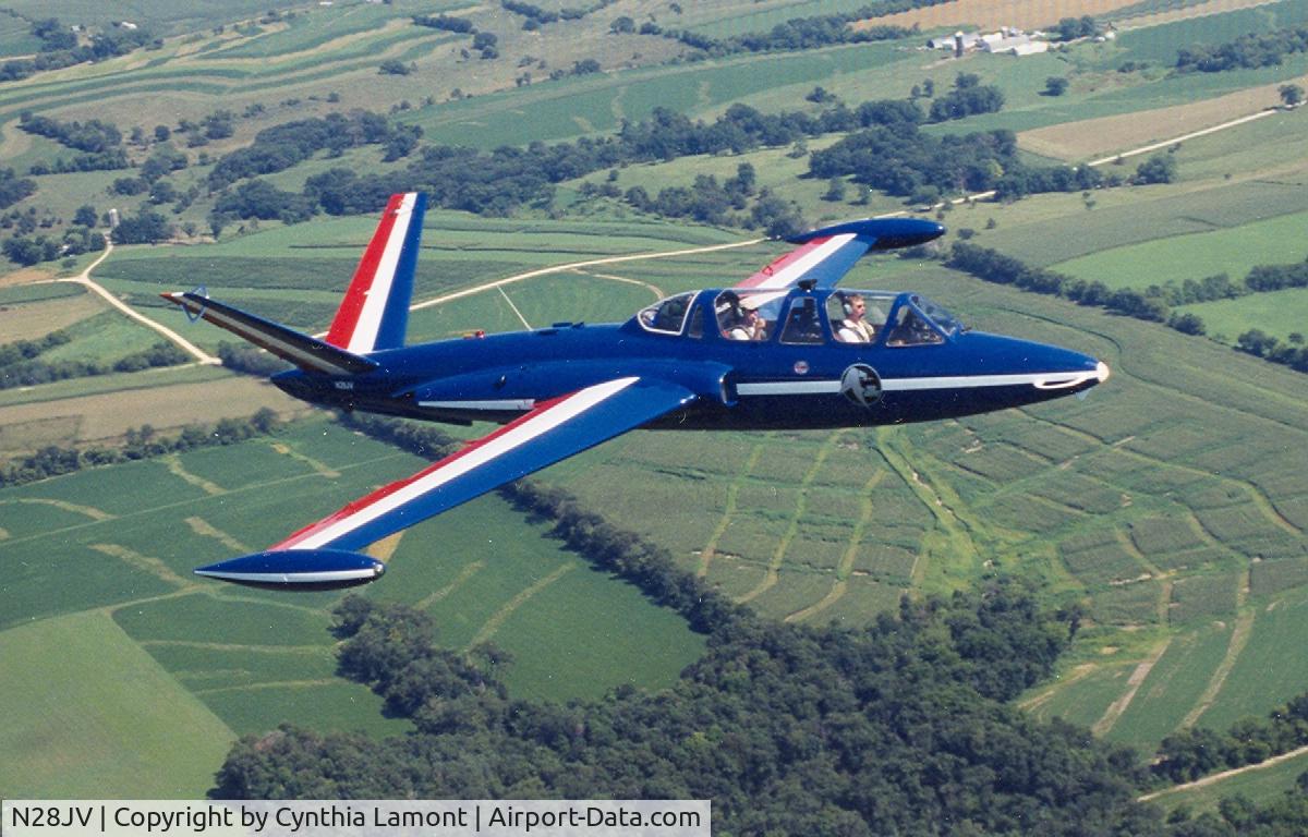 N28JV, 1957 Fouga CM-170 Magister C/N 61, Fly back from Oshkosh 2001