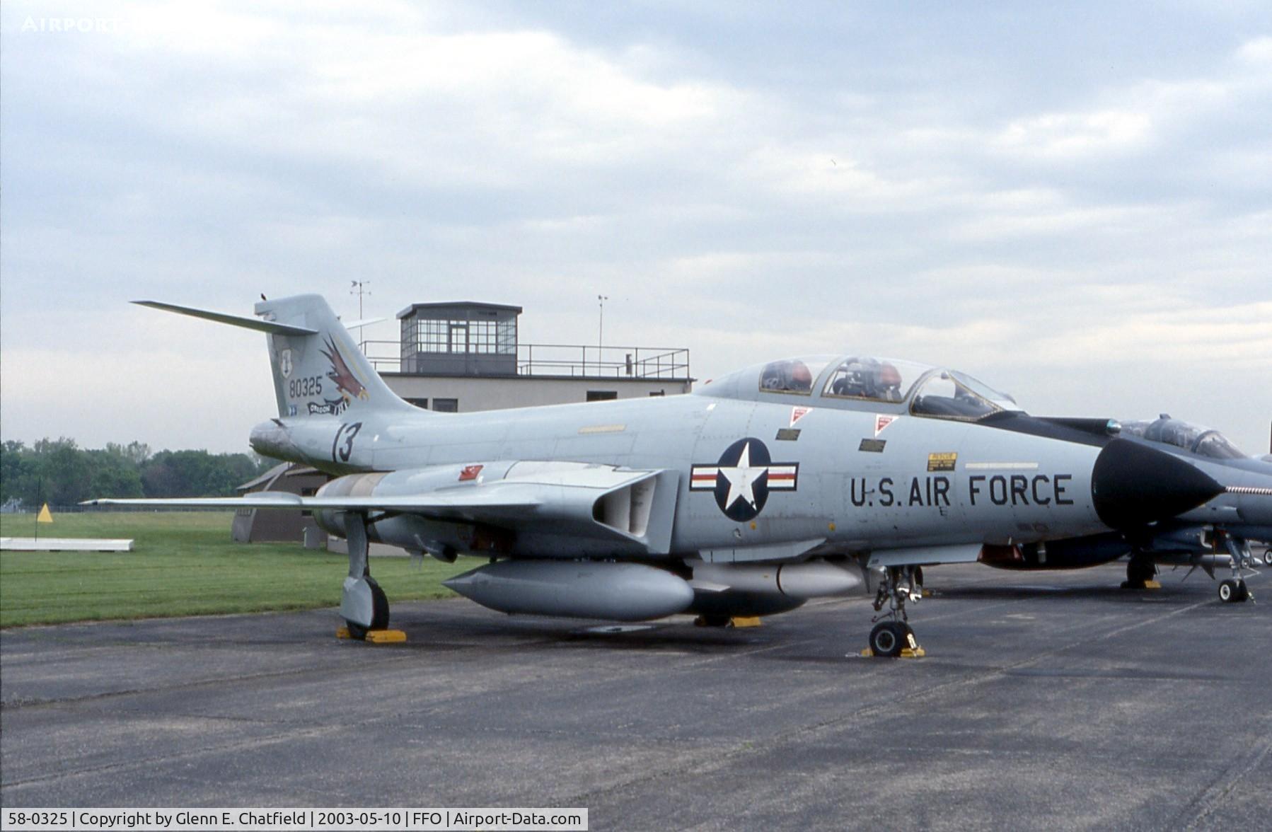 58-0325, 1958 McDonnell F-101B-110-MC Voodoo C/N 697, F-101B at the National Museum of the U.S. Air Force