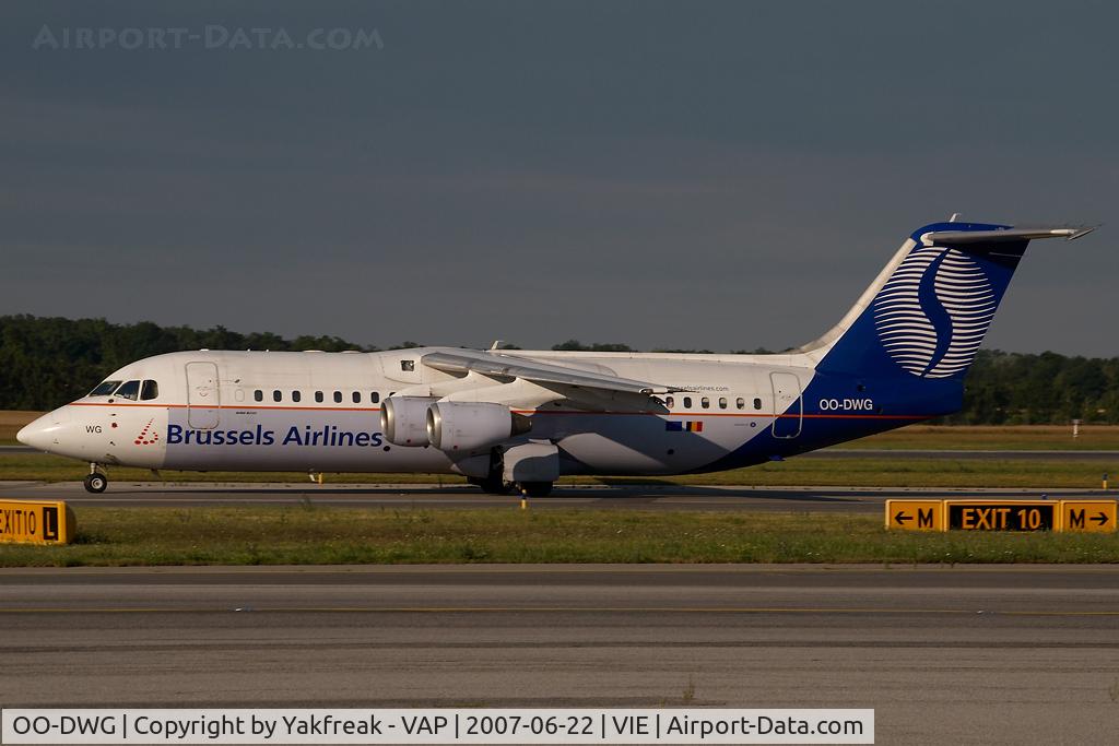 OO-DWG, 1998 British Aerospace Avro 146-RJ100 C/N E3336, Brussels Airlines Bae 146