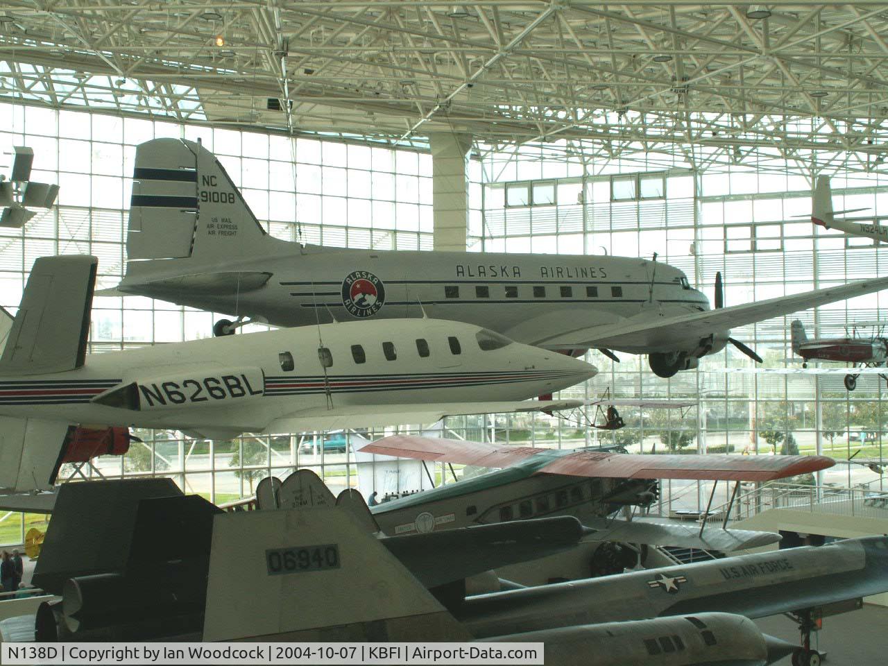 N138D, 1940 Douglas DC-3-277C C/N 2245, Douglas DC-3 A-227C/Museum of Flight/Seattle