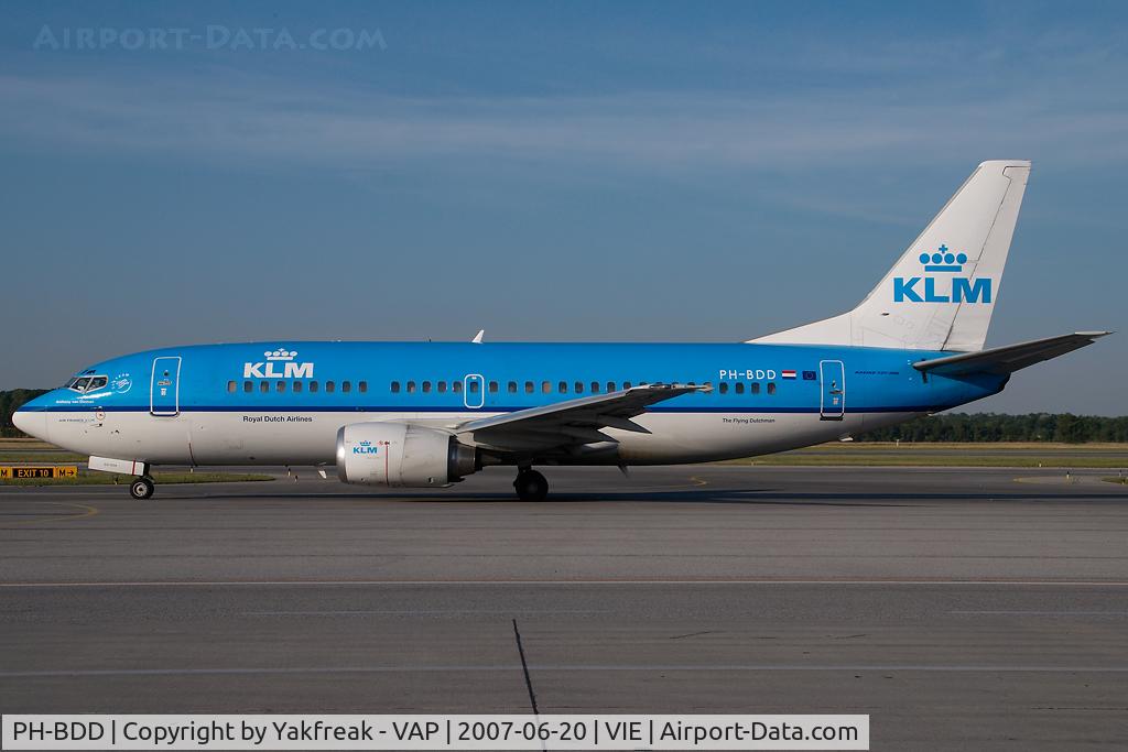 PH-BDD, 1986 Boeing 737-306 C/N 23540, KLM Boeing 737-300