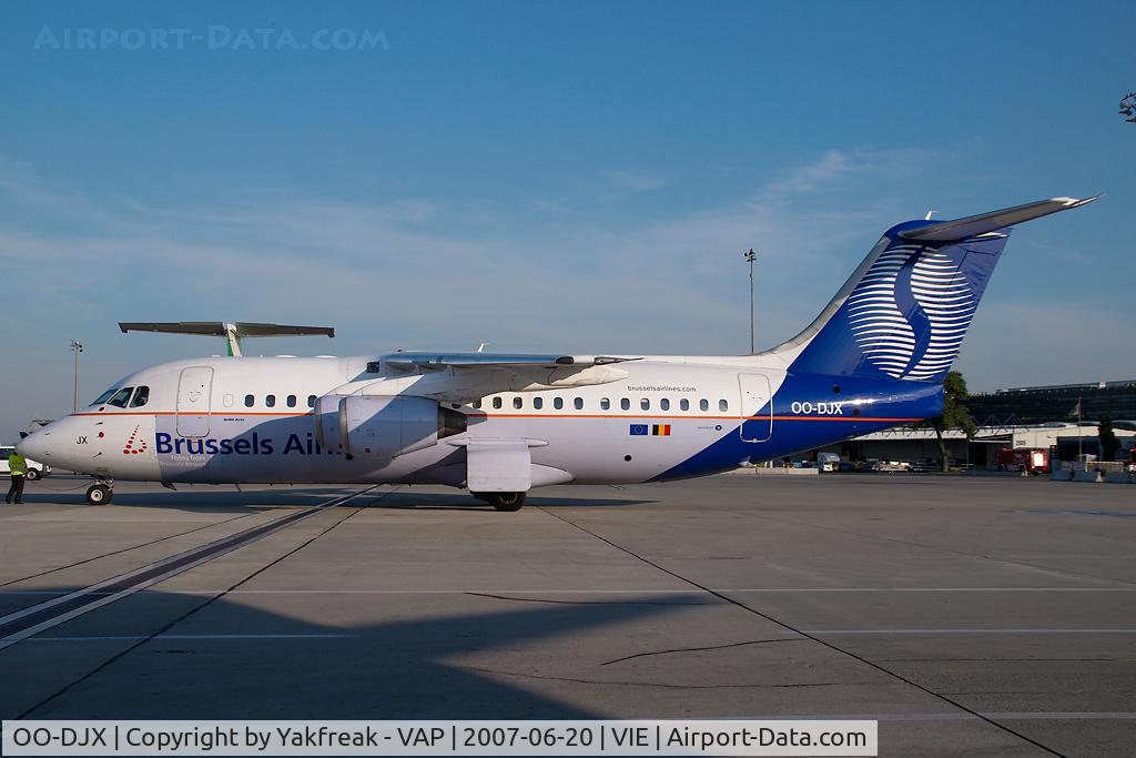 OO-DJX, 1996 British Aerospace Avro 146-RJ85 C/N E.2297, SN Brussels BAE146