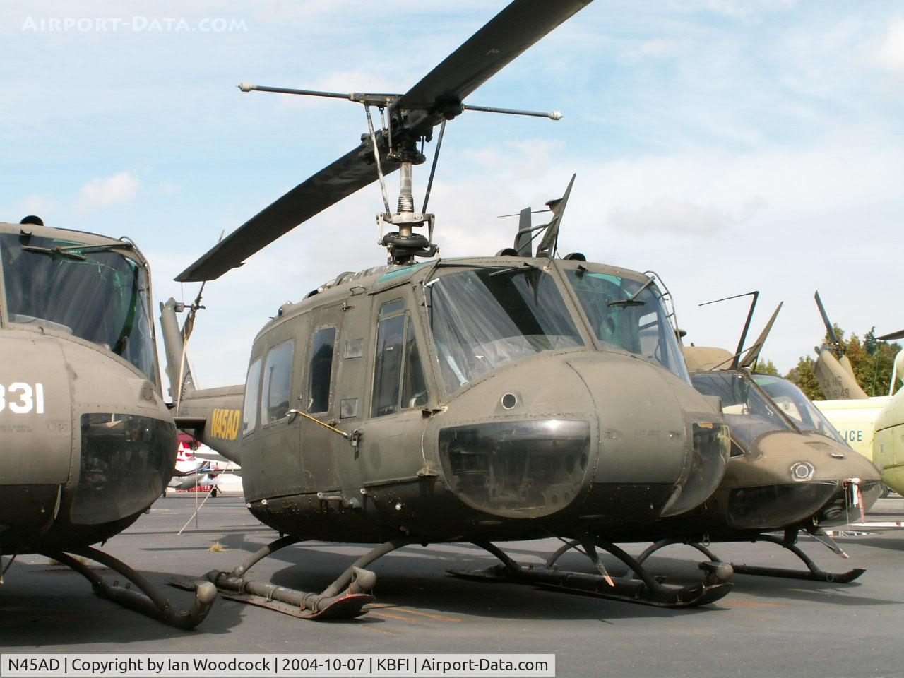 N45AD, Bell UH-1H Iroquois C/N 66-16899, Bell UH-IH/Boeing Field,Seattle.