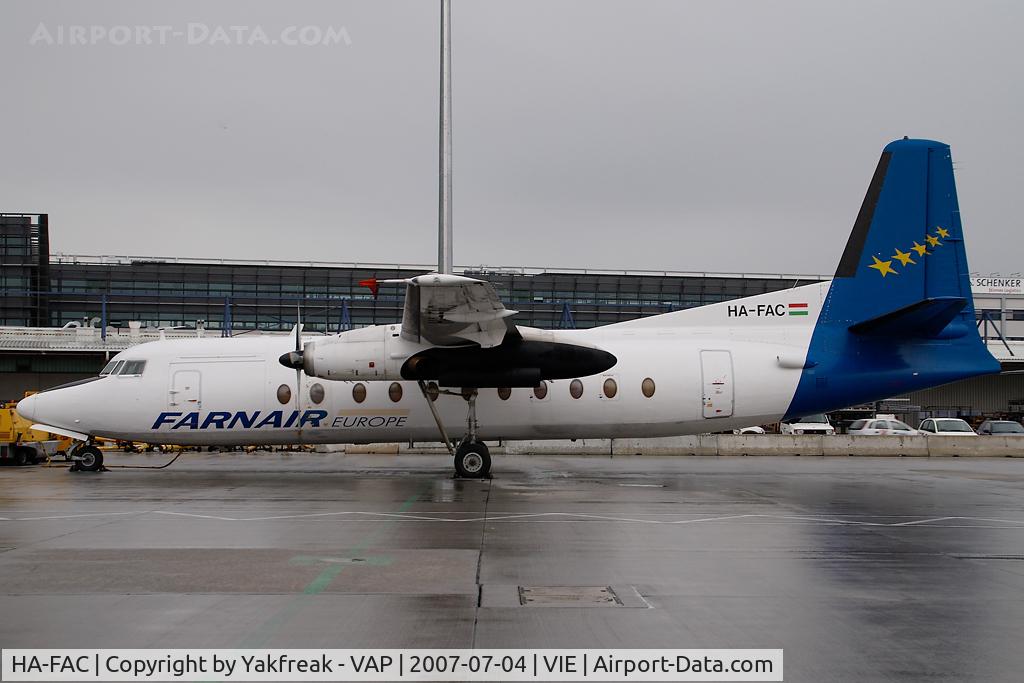 HA-FAC, 1967 Fokker F-27-500 Friendship C/N 10341, Farnair Europe Fokker 27
