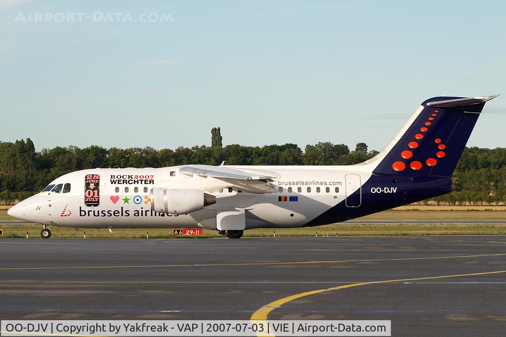 OO-DJV, 1996 British Aerospace Avro 146-RJ85 C/N E.2295, Brussels Airlines BAe146