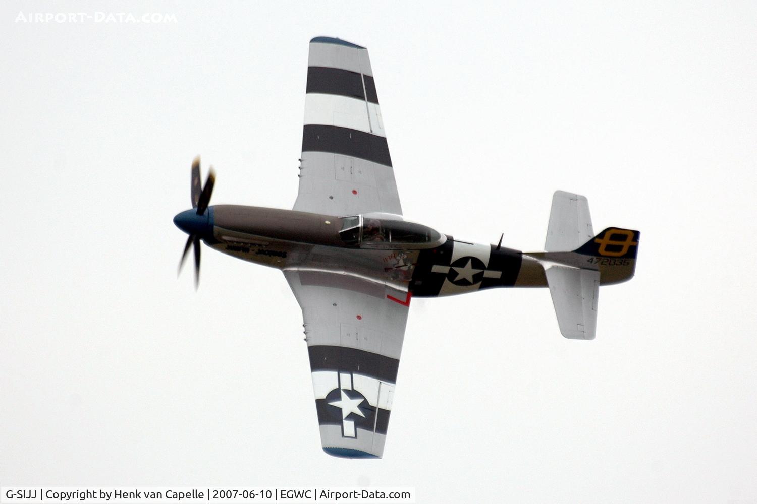G-SIJJ, 1944 North American P-51D Mustang C/N 122-31894 (44-72035), Jumpin' Jacques flown by its owner.