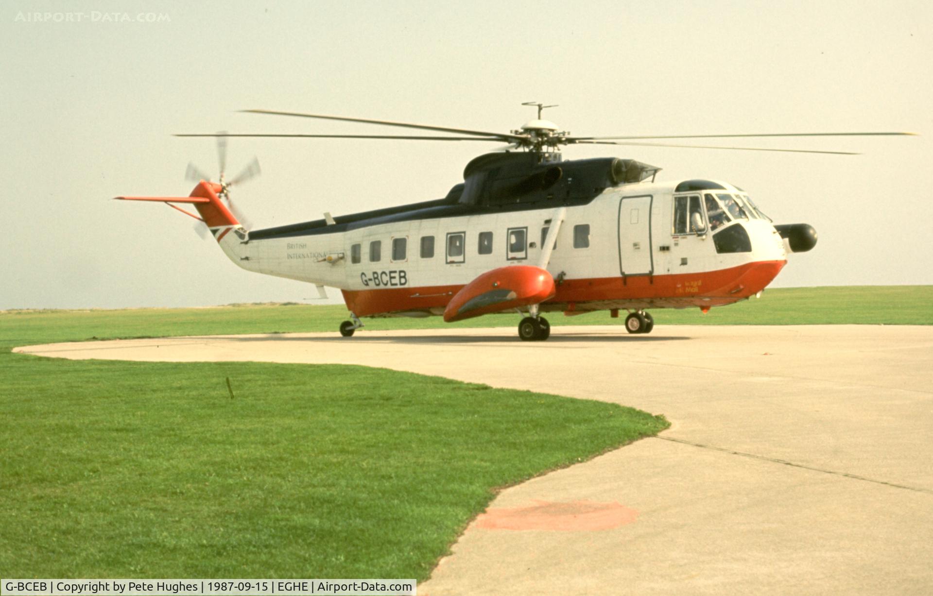 G-BCEB, 1972 Sikorsky S-61NM C/N 61454, G-BCEB, the only S-61NM, Isles of Scilly  September 1987