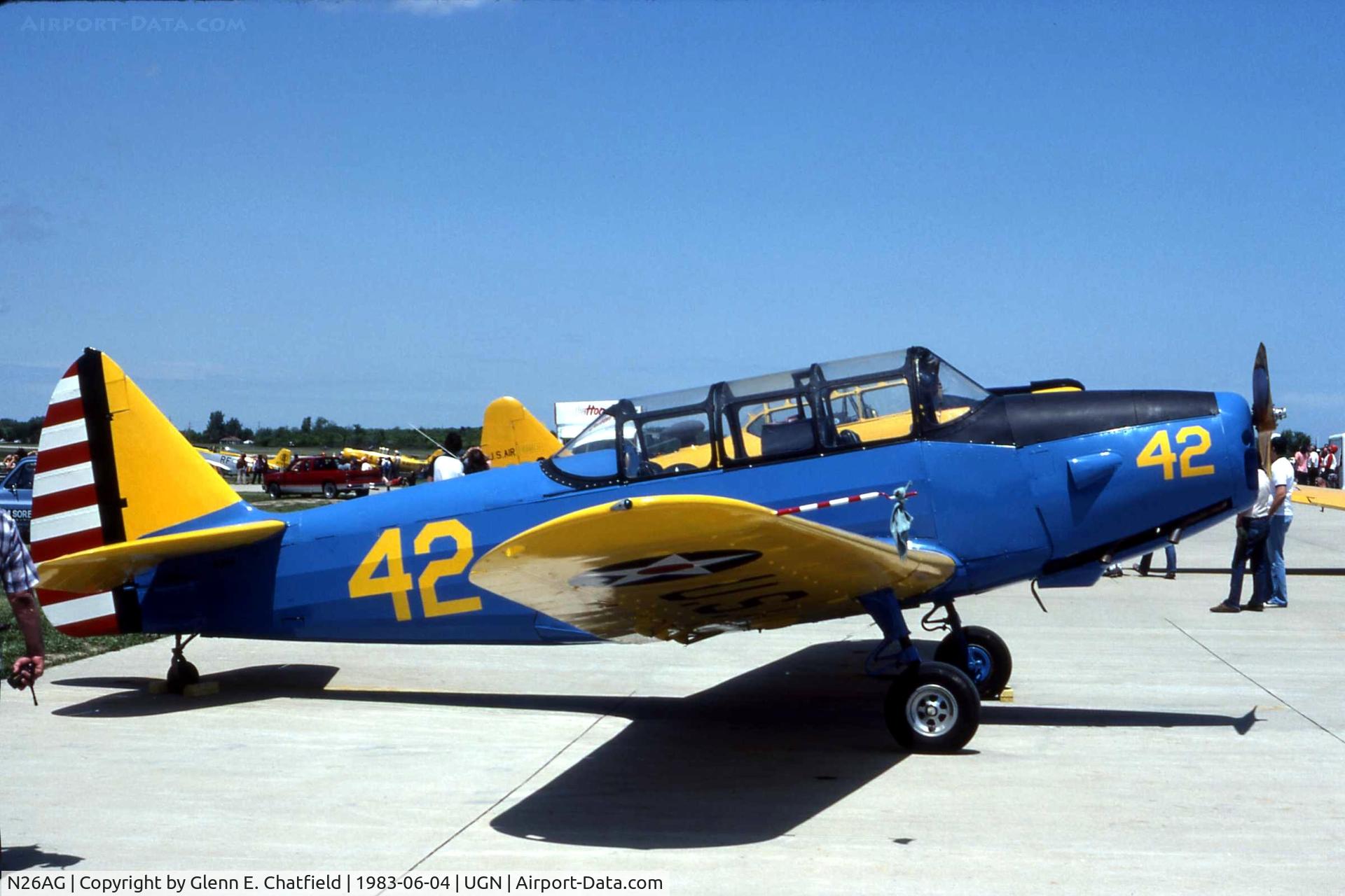 N26AG, 1941 Fairchild (Fleet) PT-26A Cornell II C/N FV724, Cornell Mk.2 FV724 at the Antique Aircraft Assn air show