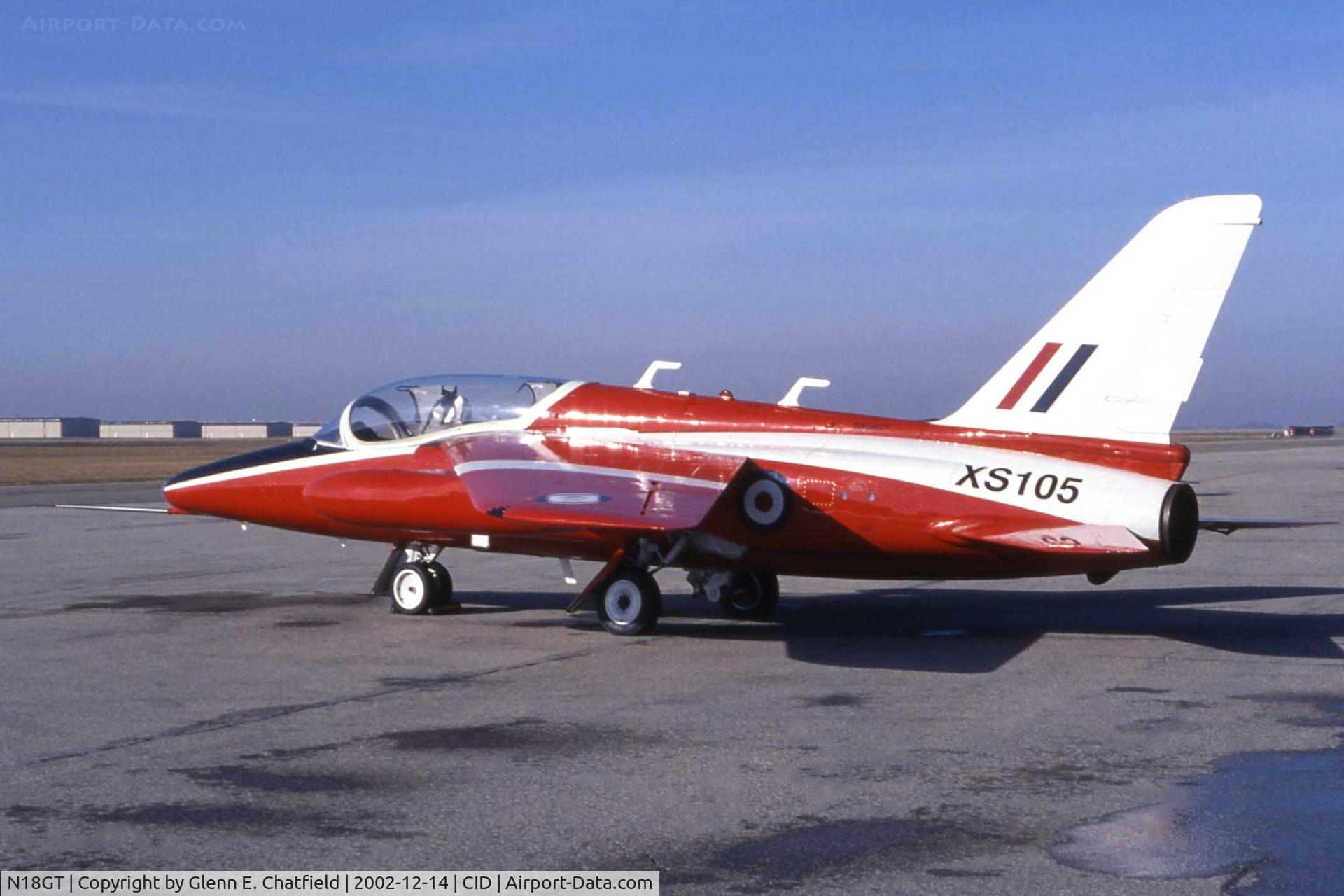 N18GT, 1964 Hawker Siddeley Gnat T.1 C/N FL599, On a stopover