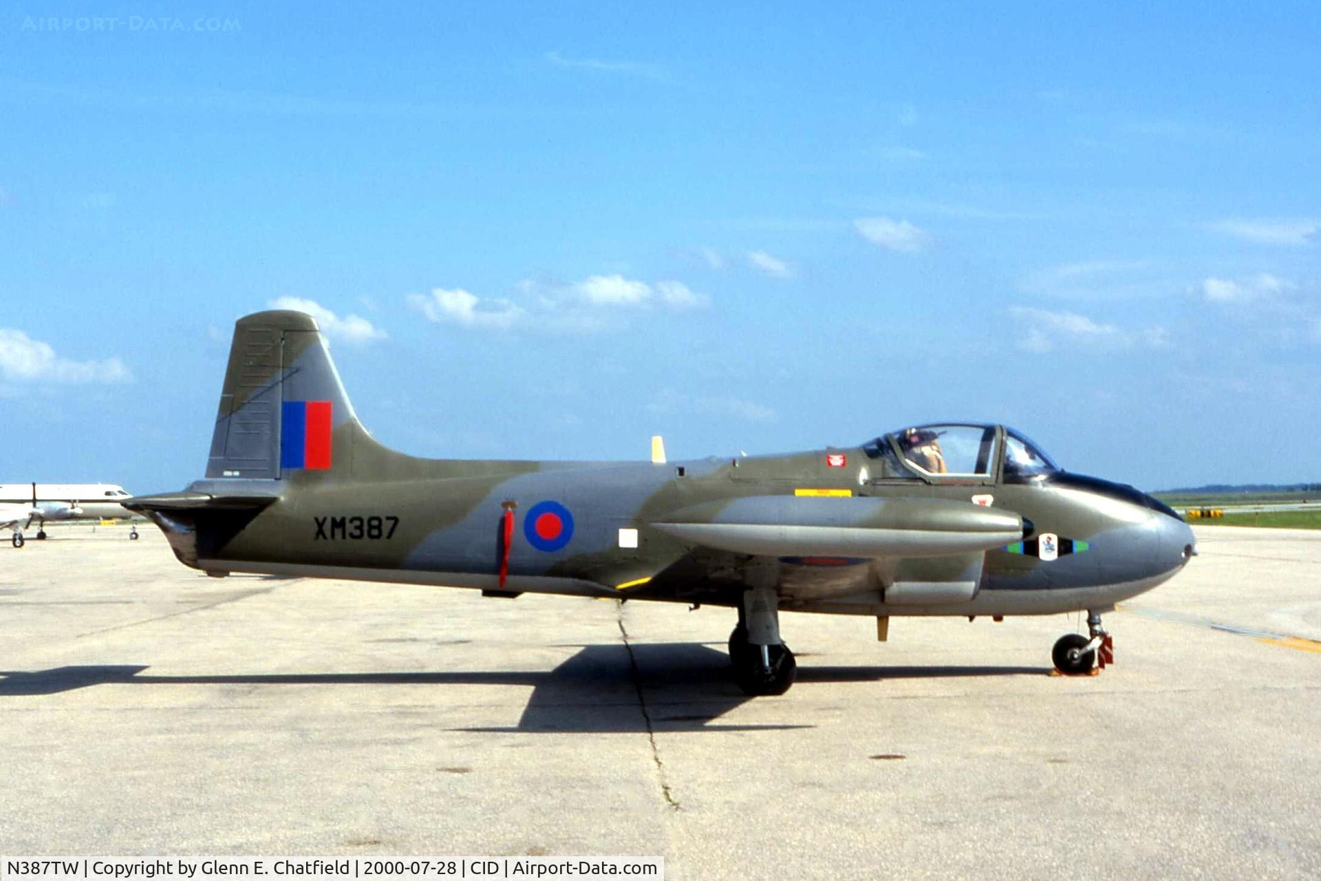 N387TW, 1960 Hunting P-84 Jet Provost T.3A C/N PAC/W/7474, On a stopover